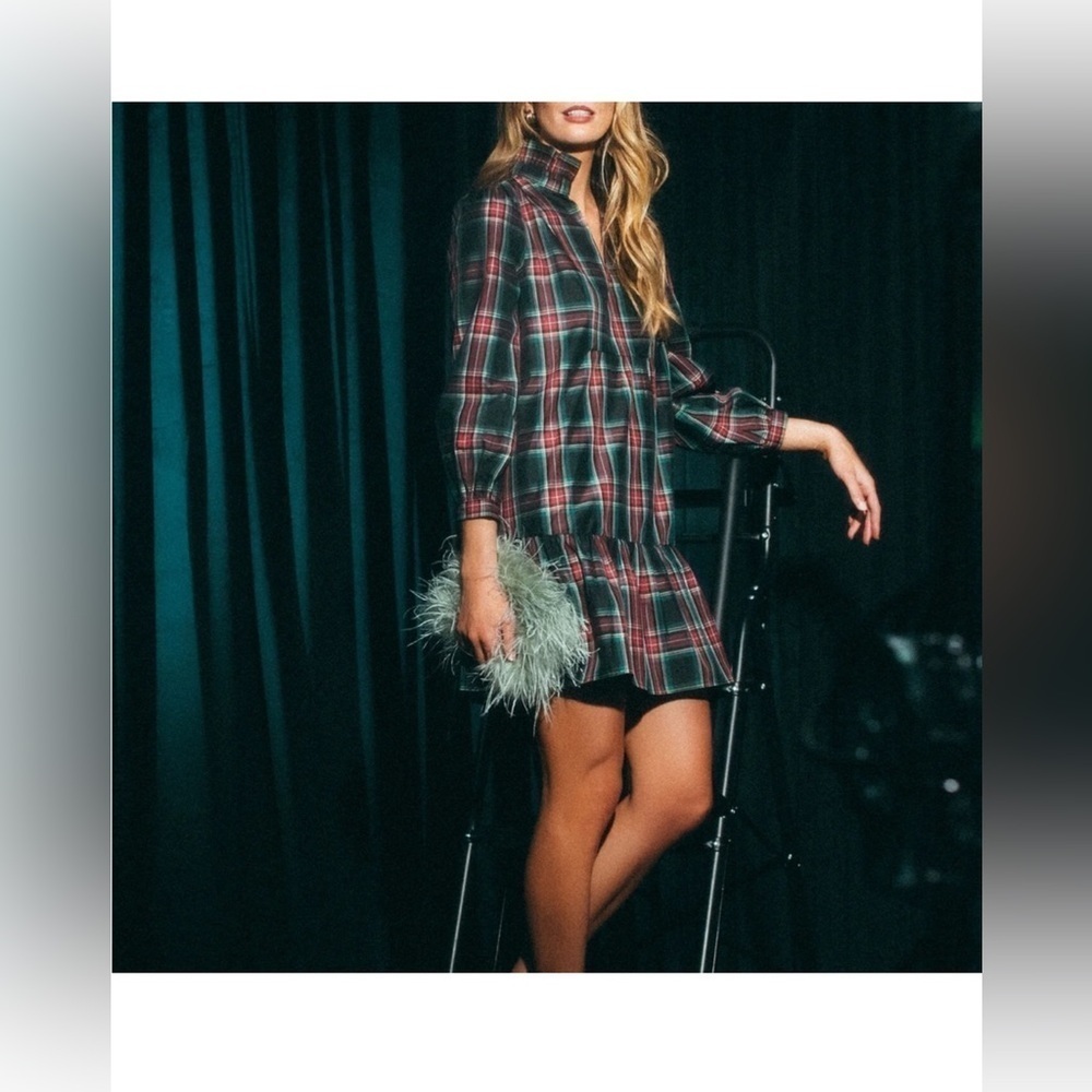Tuckernuck Palmerston Dress XXL | Highland Tartan Holiday Midi Retail$228 NWT - Picture 6 of 16